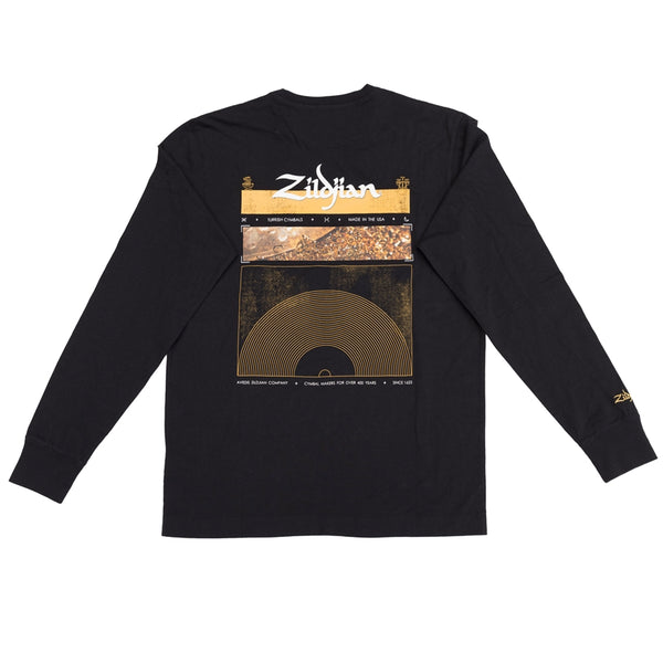 ZALS0013 LONG SLEEVE BLACK TEE LARGE