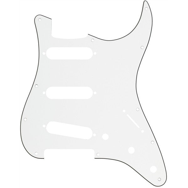 Fender Parts Pickguard Stratocaster S/S/S 11-Hole Mount Parchment P/B/P, 3-Ply 0991374000